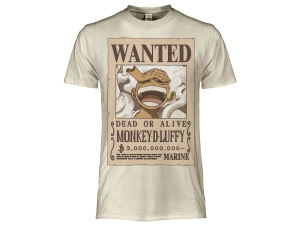 T-SHIRT - ONE PIECE - WANTED LUFFY GEAR 5