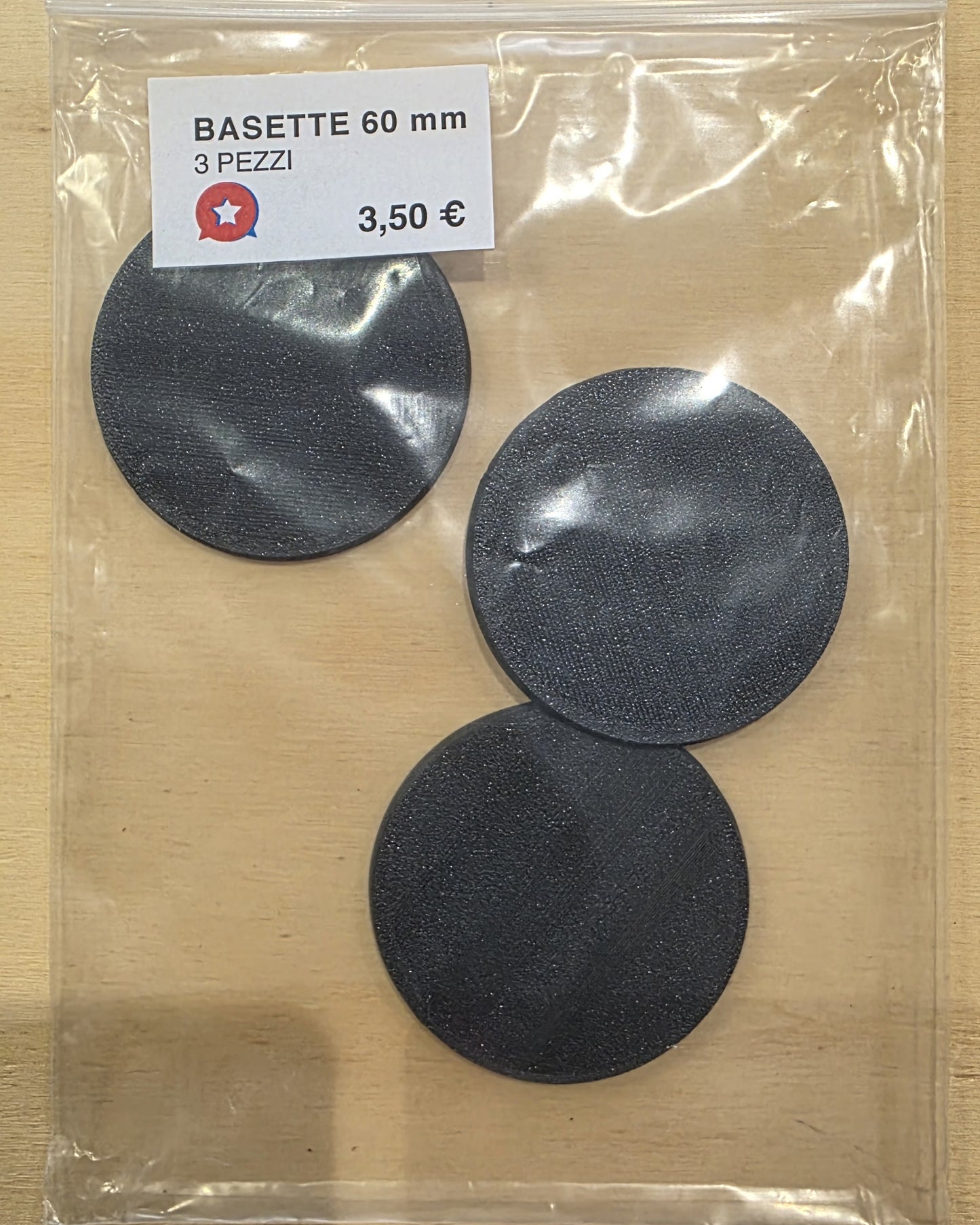 BASETTE ROTONDE DA 60 mm WARGAMES