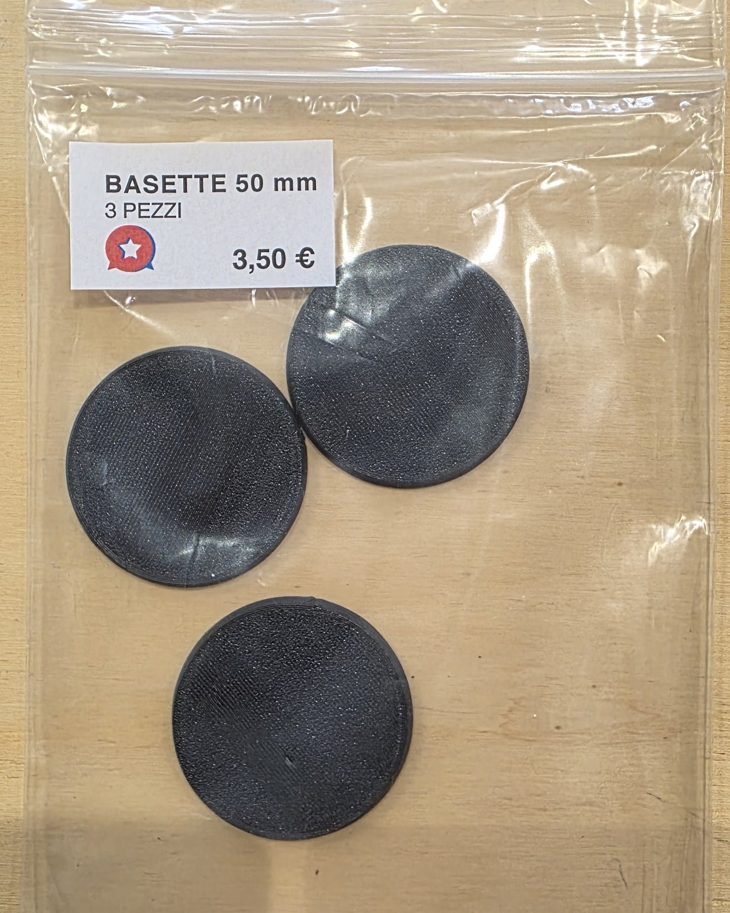 BASETTE ROTONDE DA 50mm WARGAMES