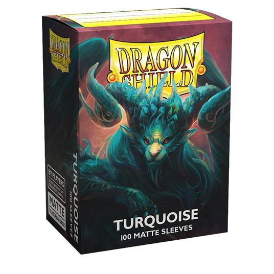 DRAGON SHIELD - 100 STANDARD SIZE MATTE SLEEVES - TURQUOISE