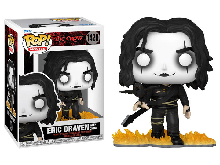 THE CROW - ERIC DRAVEN WITH CROW - POP FUNKO MOVIE VINYL FIGURE 1429 9CM