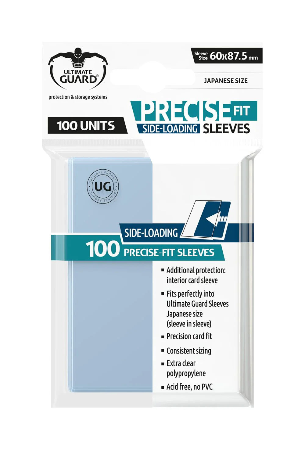 ULTIMATE GUARD PRECISE-FIT - SLEEVES - JAPANESE SIZE TRASPARENT (100)