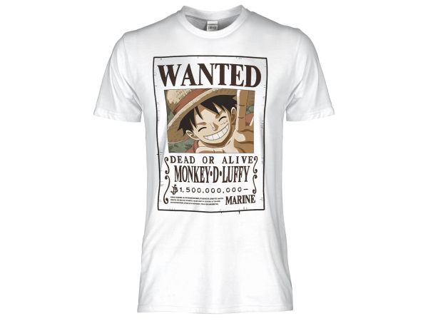 T-Shirt One Piece - Wanted - Monkey D. Luffy