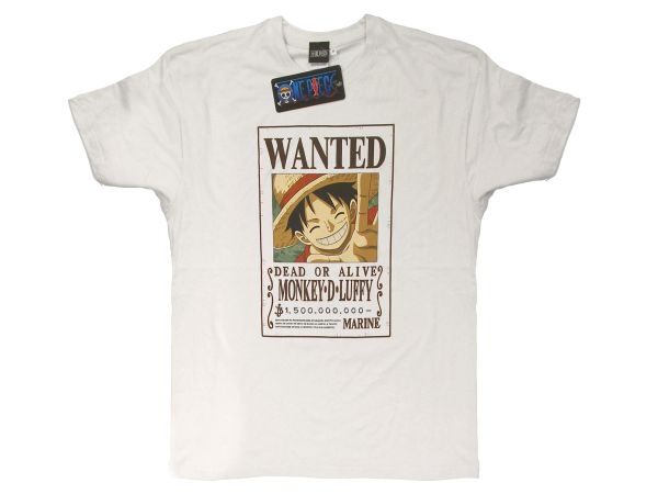T-Shirt One Piece - Wanted - Monkey D. Luffy