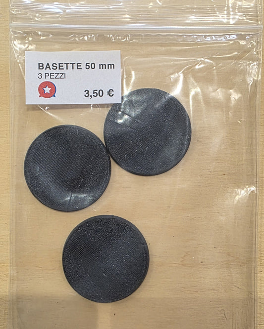 BASETTE ROTONDE DA 50mm WARGAMES