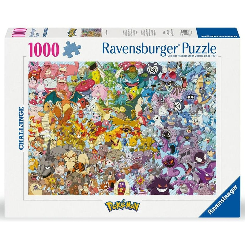 POKEMON - CHALLENGE PUZZLE 1000 PZ - NUOVA EDIZIONE