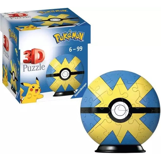 POKEMON - PUZZLEBALL 3D POKEBALL - QUICK BALL