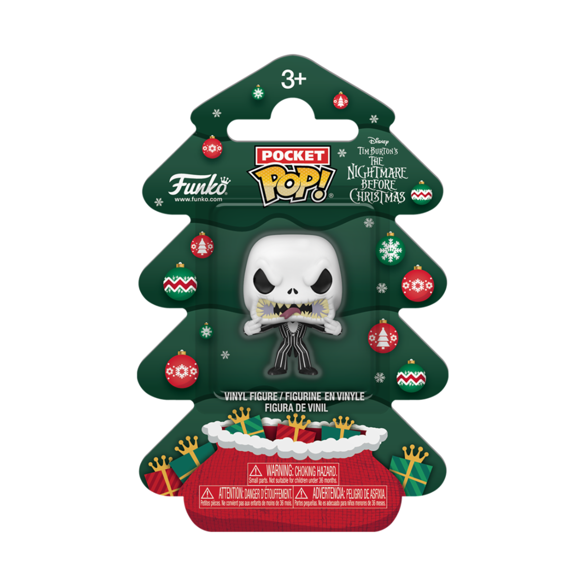 NIGHTMARE BEFORE CHRISTMAS - POCKET POP FUNKO VINYL FIGURE - JACK 4CM