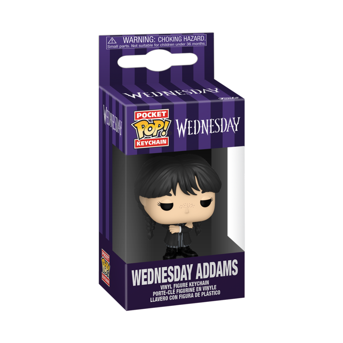WEDNESDAY - POKET POP KEYCHAIN - WEDNESDAY ADDAMS 9CM