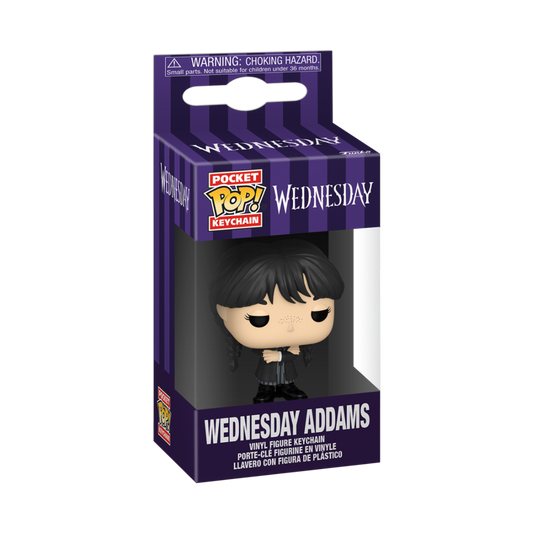 WEDNESDAY - POKET POP KEYCHAIN - WEDNESDAY ADDAMS 9CM