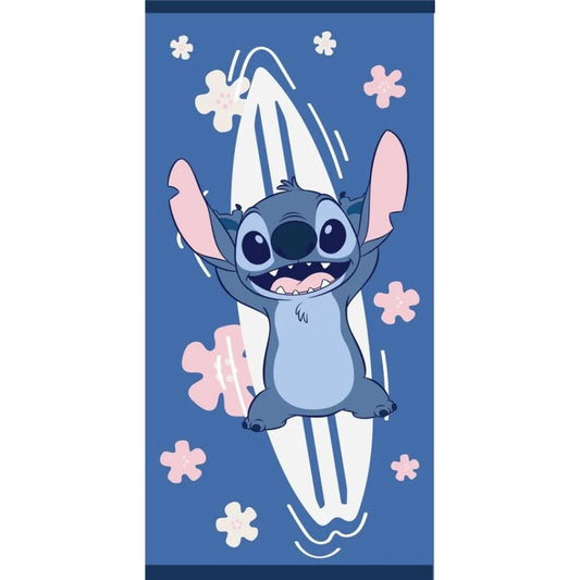 Telo Mare Poliestere Disney Stitch Surf 70x140cm