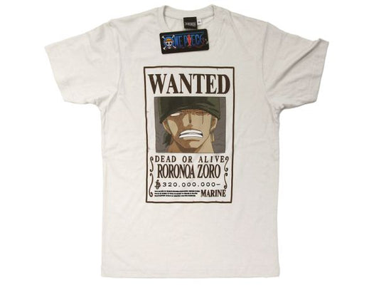 ONE PIECE - T-Shirt - WANTED -  RONONOA ZORO