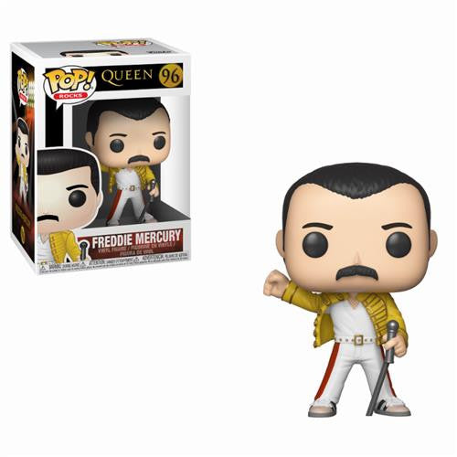 QUEEN - POP FUNKO VINYL FIGURE 96 FREDDIE MERCURY (WEMBLEY 1986) 9CM