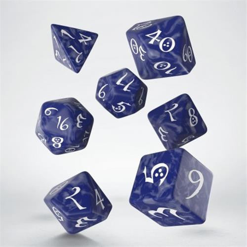 SET 7 DADI CLASSICI COBALT WHITE