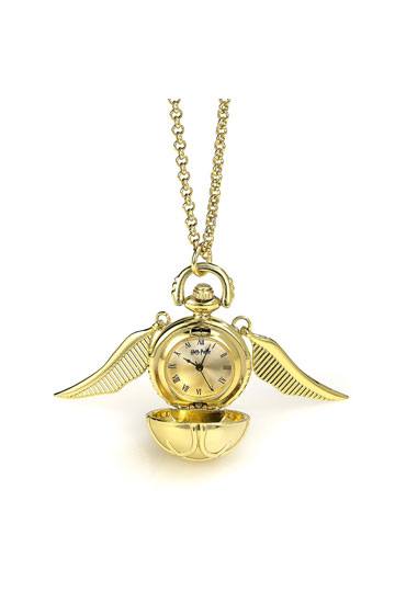 HARRY POTTER - WATCH NECKLACE GOLDEN SNITCH (gold plated)