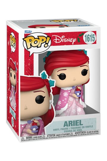 DISNEY: PRINCESS HOLIDAY - POP FUNKO VINYL FIGURE 1615 ARIEL 9CM