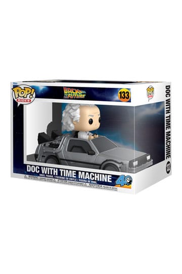 BACK TO THE FUTURE - POP FUNKO RIDE DELUXE VINYL FIGURE 133 DOC W/TIME MACHINE 15CM