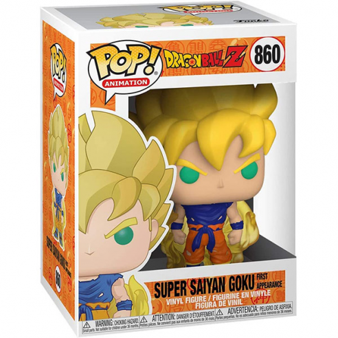 DRAGON BALL Z - POP FUNKO ANIMATION VINYL FIGURE 860 GOKU SUPER SAYAN (FIRST APPEARANCE) 9CM