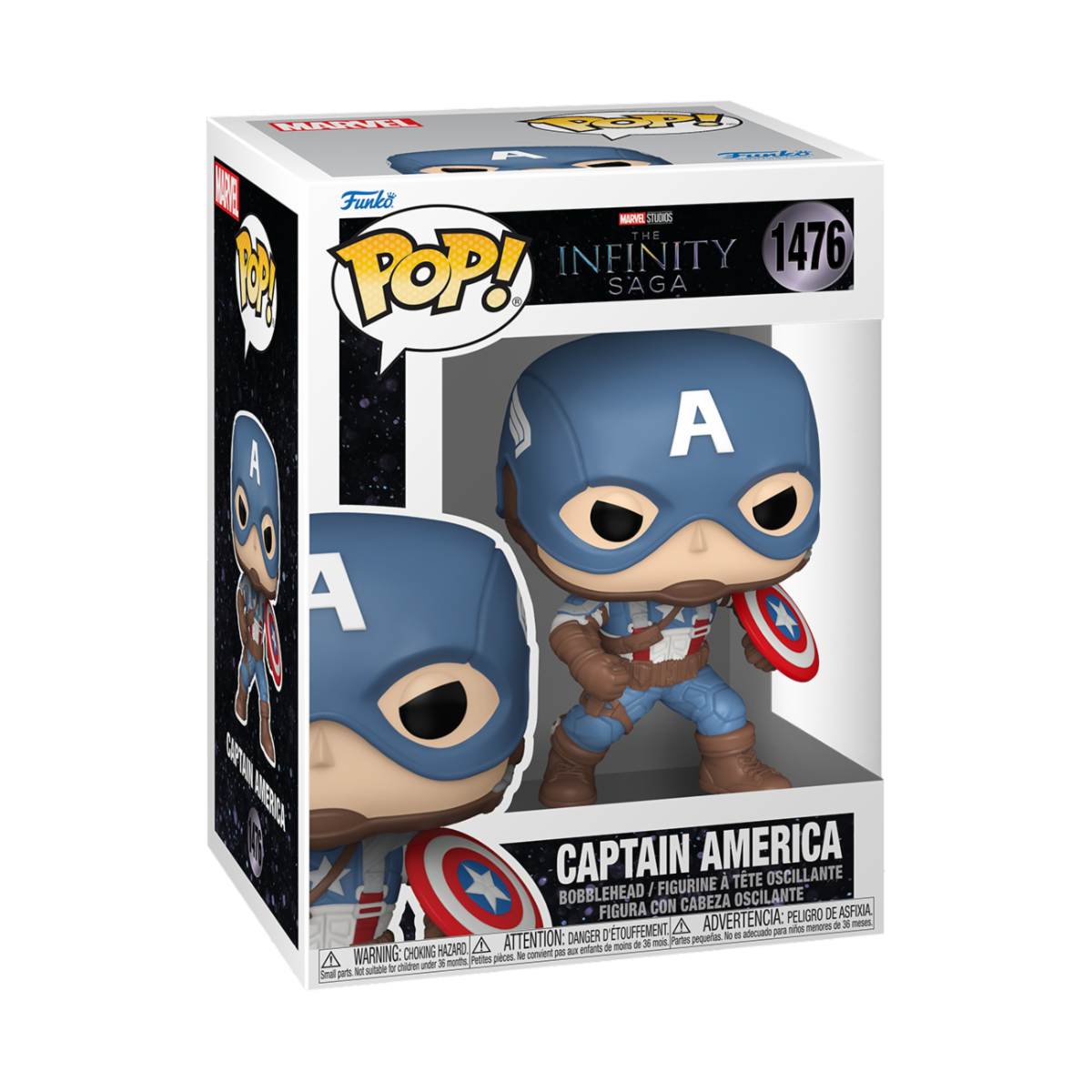 MARVEL: CAPTAIN AMERICA - POP FUNKO VINYL FIGURE 1476 CAPTAIN AMERICA 9CM