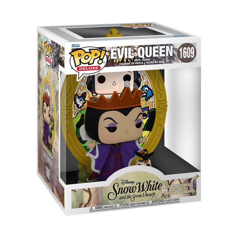 DISNEY: VILLAINS - POP FUNKO DELUXE VINYL FIGURE 1609 EVIL QUEEN (GLASS)